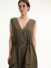 Khaki Cargo Dress