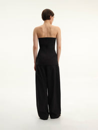 Black Strapless Top