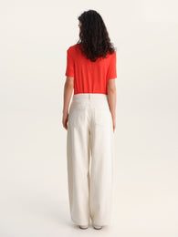 Loose-Fit Jeans in Ivory