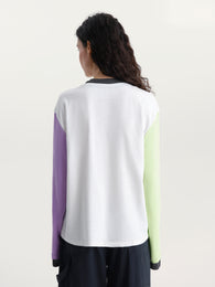 Color-Block Longsleeve in White