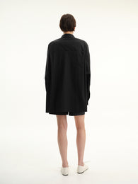 Unisex Voluminous Black Shirt