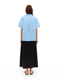 Short-sleeve shirt in Sky Blue