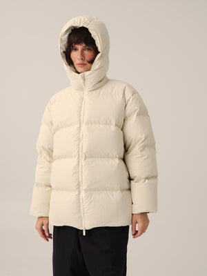Down jacket in Milk