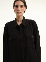 Black Linen Shirt