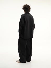 Unisex Voluminous Black Shirt