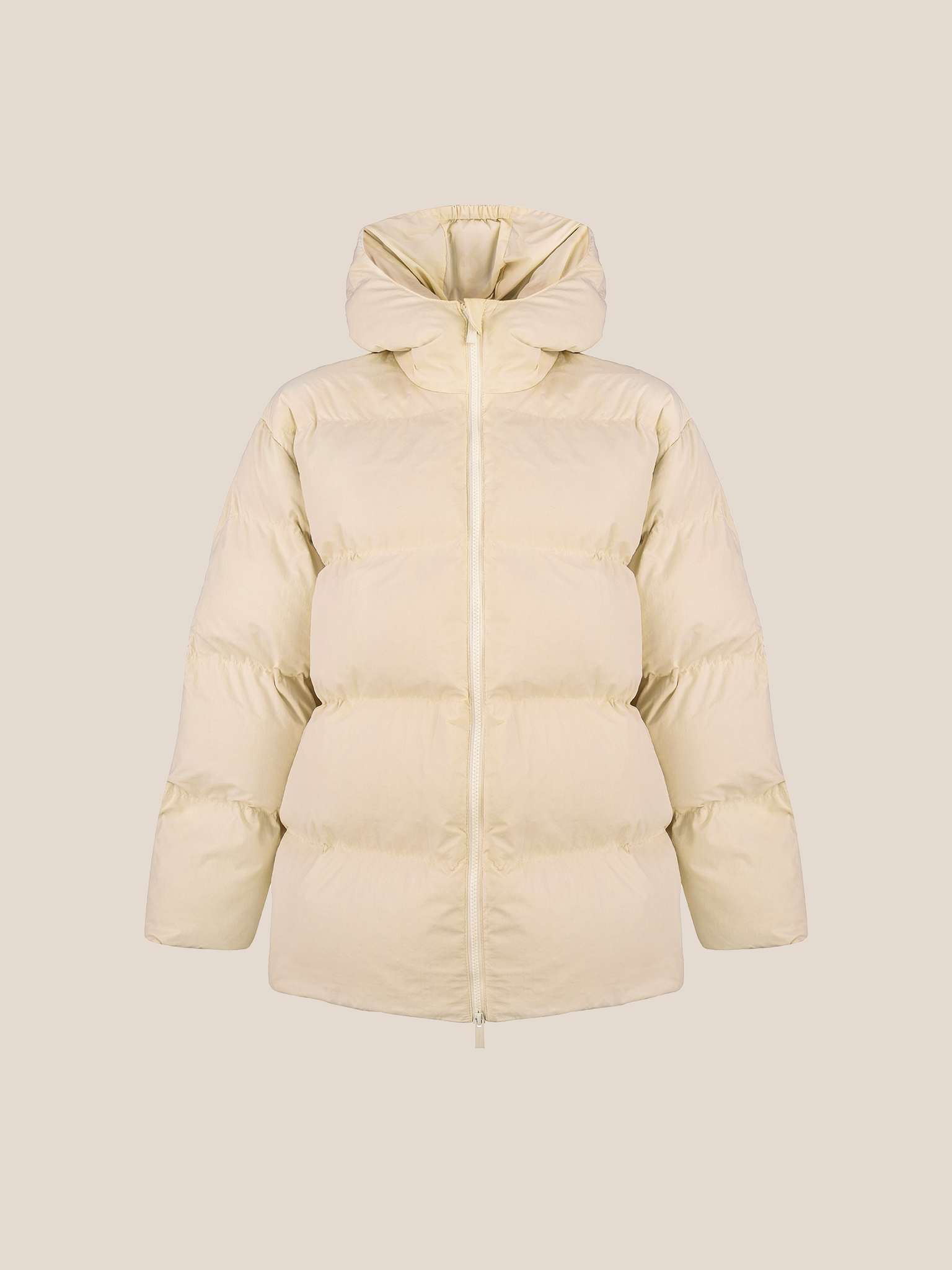 Down jacket in Milk