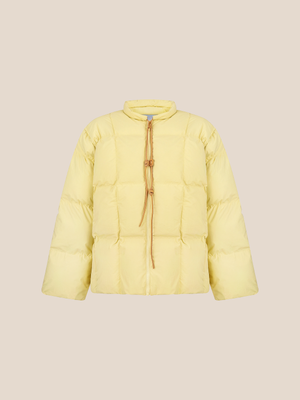 Light down jacket in Soft Yellow