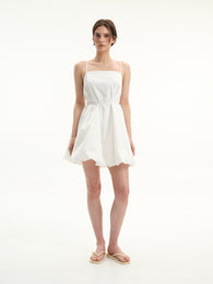 Voluminous White Mini Dress