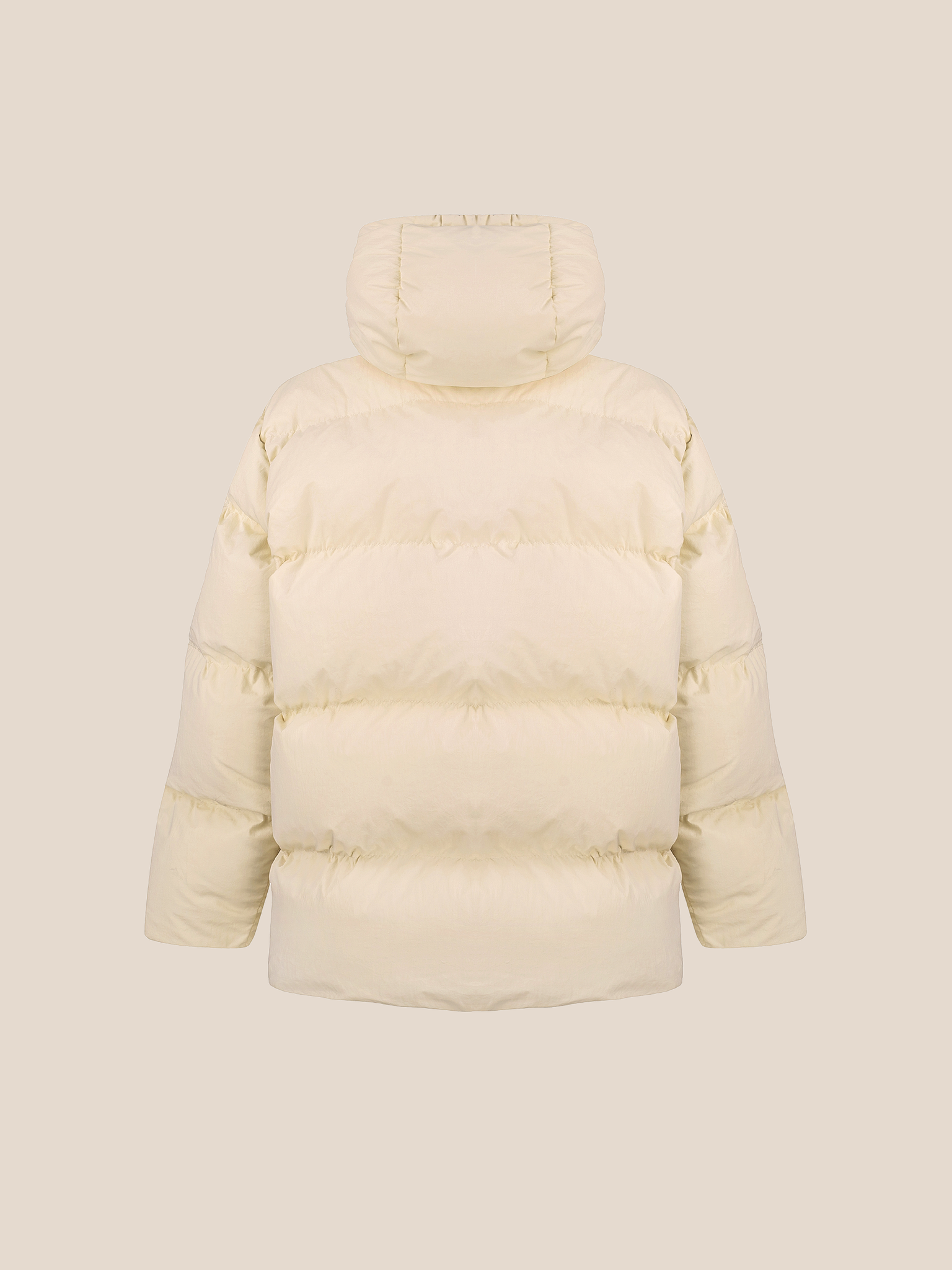 Down jacket in Milk