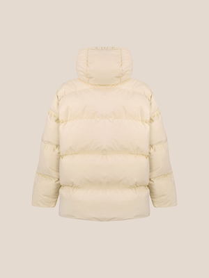 Down jacket in Milk