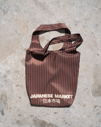 Brown striped shopper "Japanese Market"