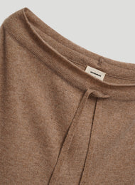 Light brown melange knitted pants with cashmere addition KATSURINA + JUL