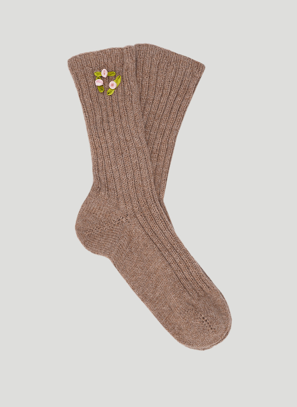Socks with satin flowers KATSURINA + JUL