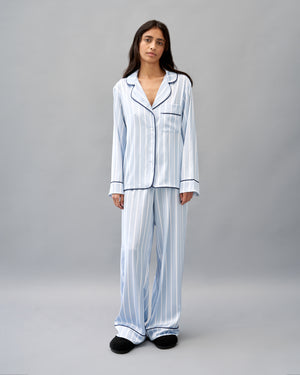 Blue striped pajama shirt KATSURINA + JUL
