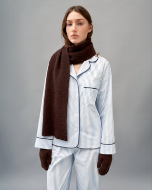Angora brown scarf KATSURINA + JUL