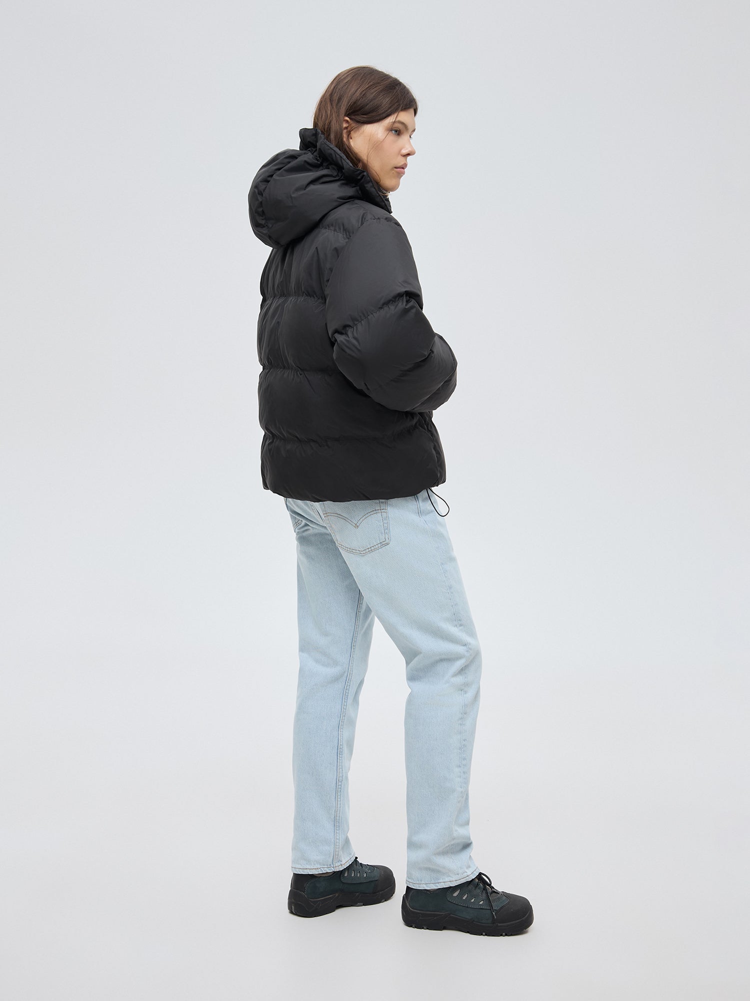 Aeris black down jacket