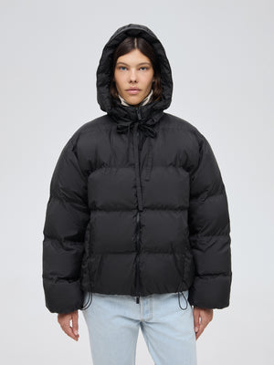 Aeris black down jacket