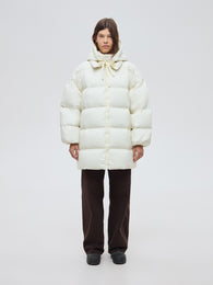 Cocoon milky down jacket