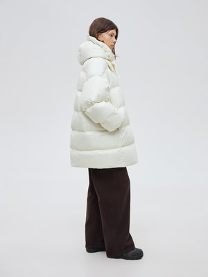 Cocoon milky down jacket