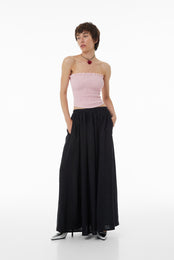 Linen long skirt SS23 black