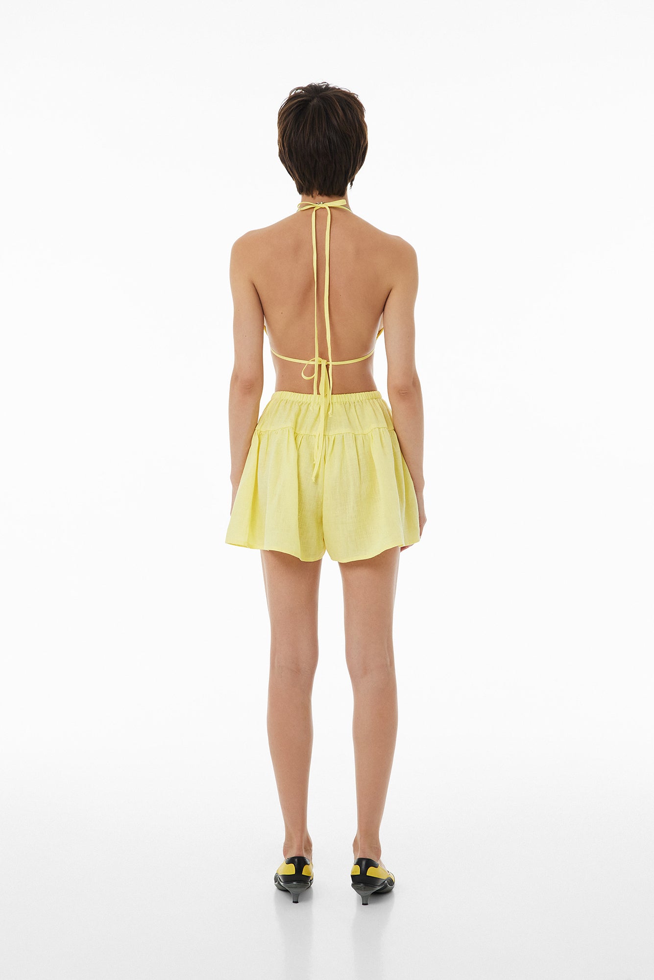 Linen shorts SS23 yellow