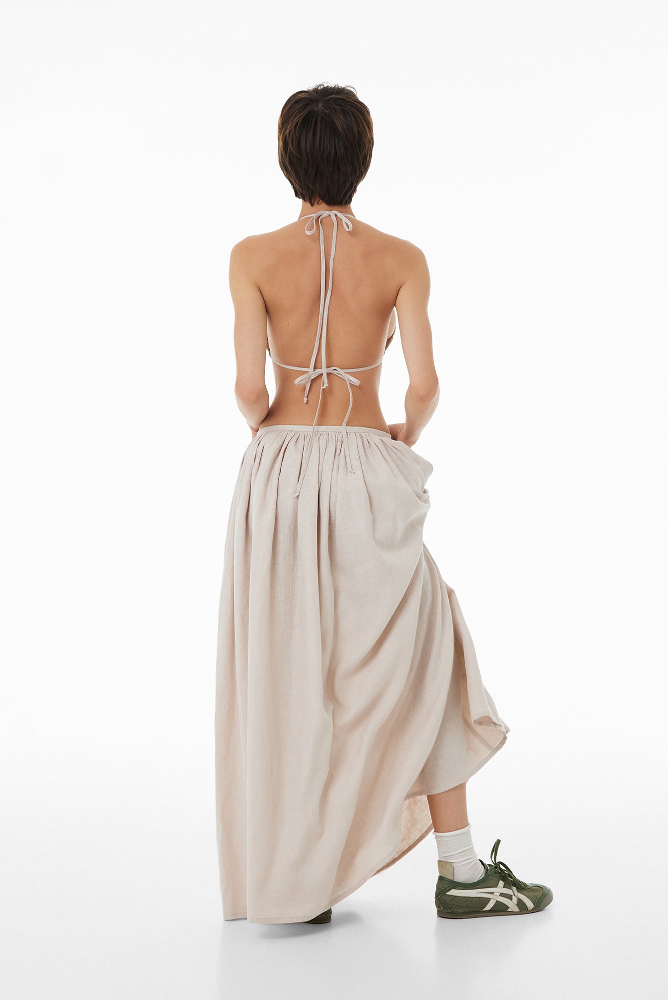 Linen long skirt SS23 beige