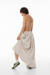 Linen long skirt SS23 beige
