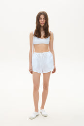 Linen shorts white