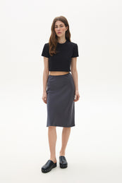 Midi skirt graphite