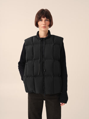 Down Vest in Black