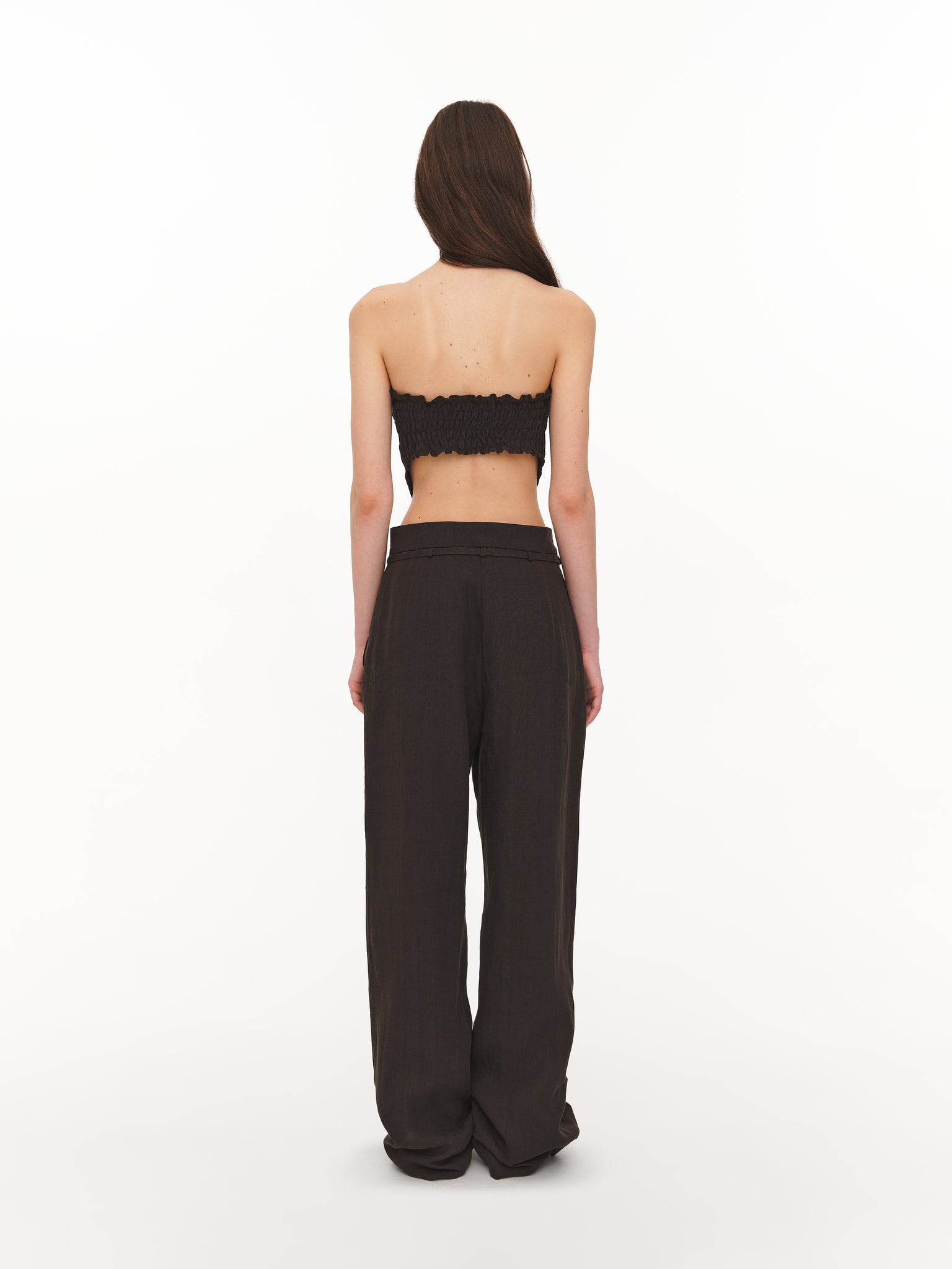 Basic linen pants khaki