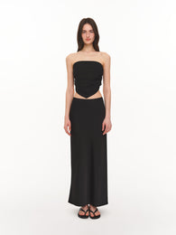 Black maxi skirt