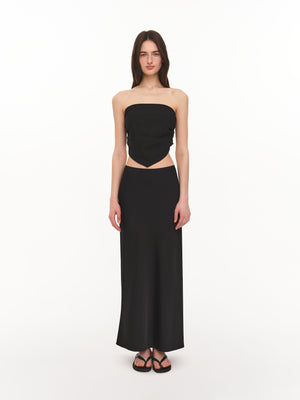 Black maxi skirt