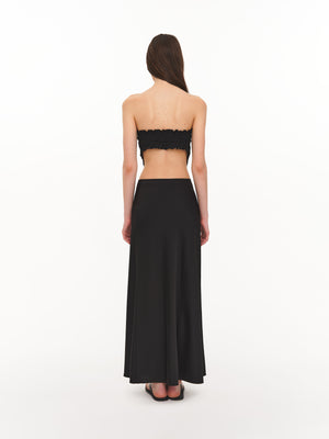 Black maxi skirt