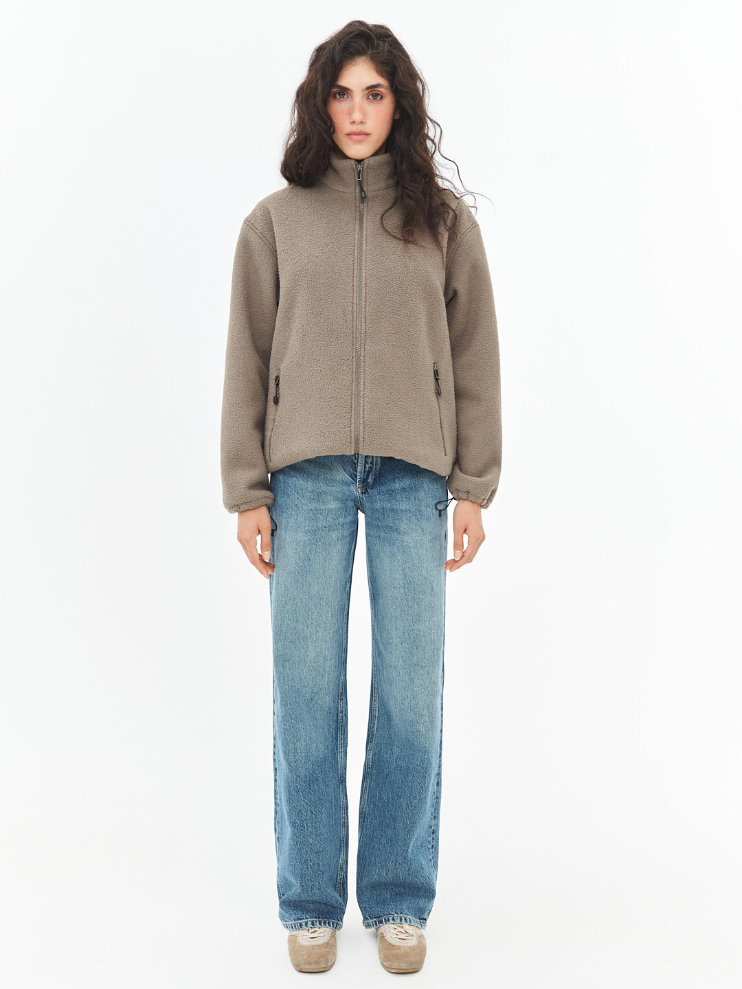 Khaki Fleece Jacket