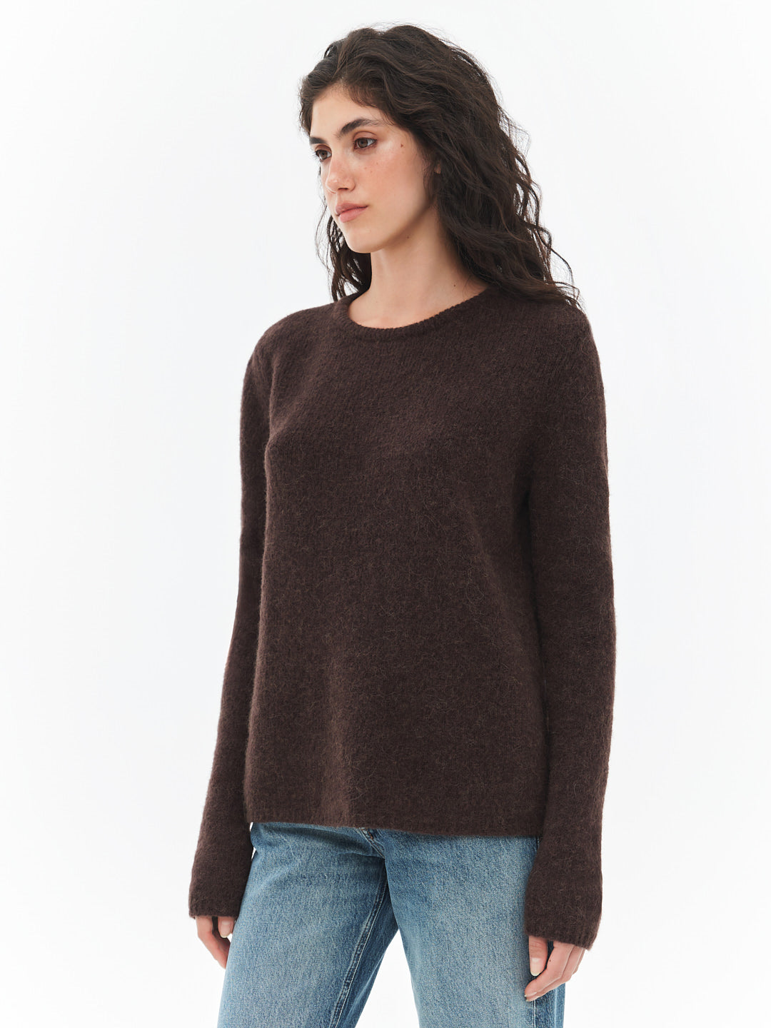 Oversized Sweater in Dark Brown