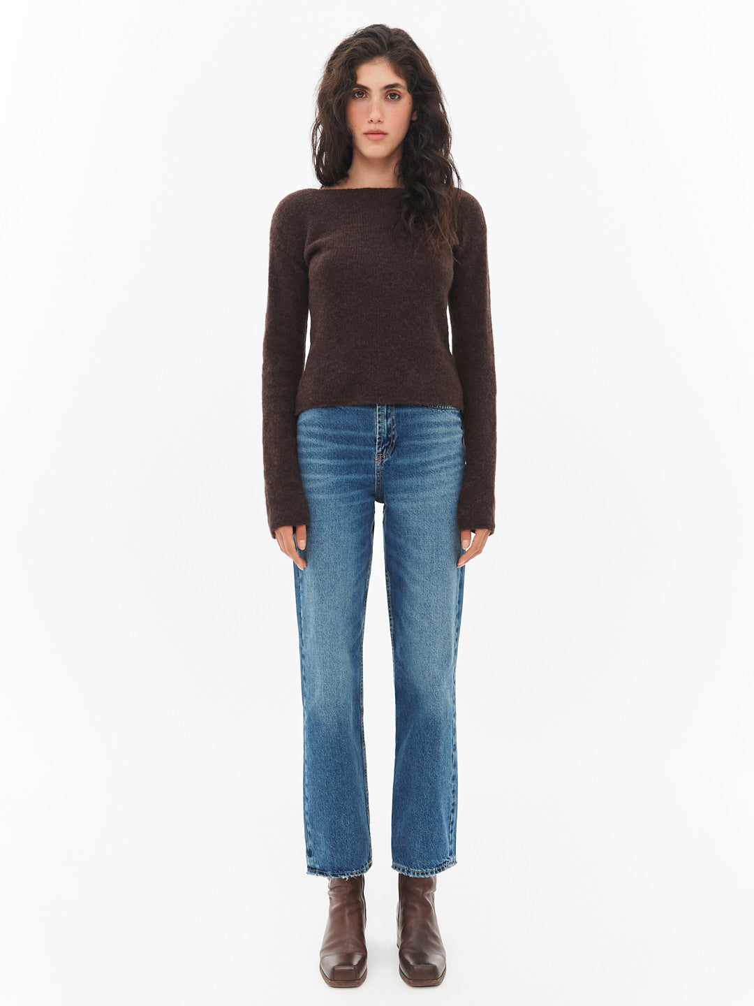 Classic Sweater in Dark Brown