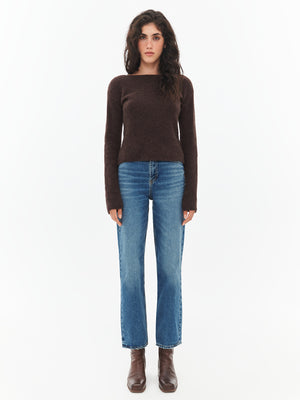 Classic Sweater in Dark Brown