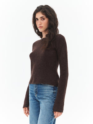 Classic Sweater in Dark Brown