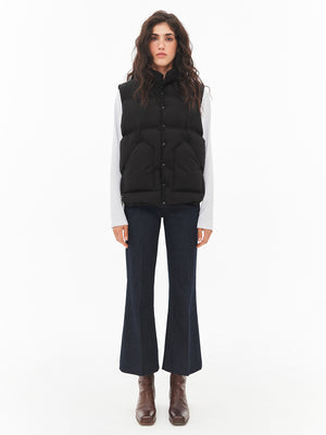 Basic insulated vest in black