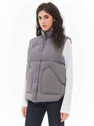 Basic insulated vest in grey