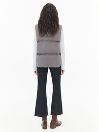 Basic insulated vest in grey