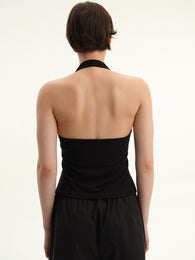 Black Halter Top