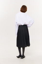 Pleated midi skirt SS23 grey