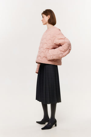 Pleated midi skirt SS23 grey