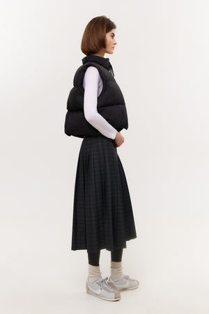 Pleated midi skirt SS23 grey