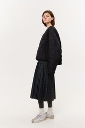 Pleated midi skirt SS23 grey