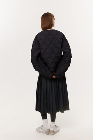 Pleated midi skirt SS23 grey