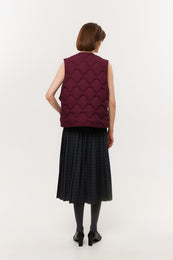 Liner vest SS23 burgundy
